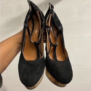 RAVEL Gold Platform Heels